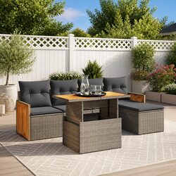 Friendly 6 Piece Outdoor Sofa Set in Grey
