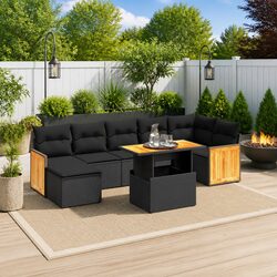 Create Your Ideal Outdoor Space with 8-Piece Sofa Set