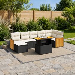 Your Ideal 8-Piece Black Garden Sofa Set Awaits