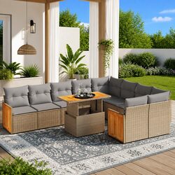 Create Your Perfect Outdoor Space with a 10-Piece Sofa Set
