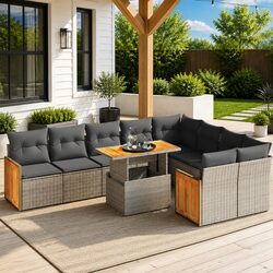 Your Ideal 10-Piece Garden Sofa Set Awaits You