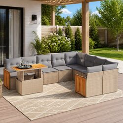 10 Piece Garden Sofa Set