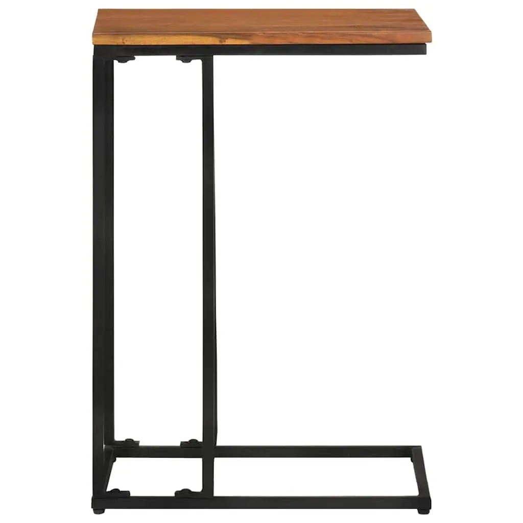 Side Table Wooden Accent Brown 35x45x65cm