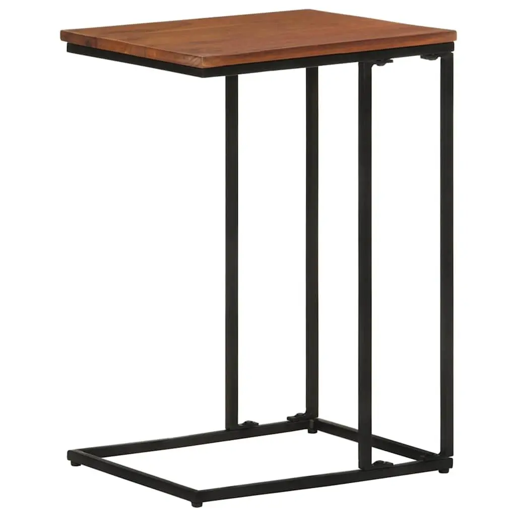 Side Table Wooden Accent Brown 35x45x65cm