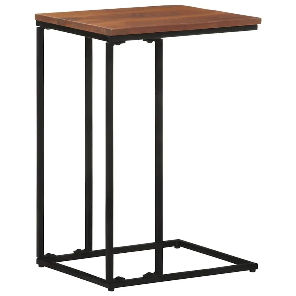 Side Table Wooden Accent Brown 35x45x65cm