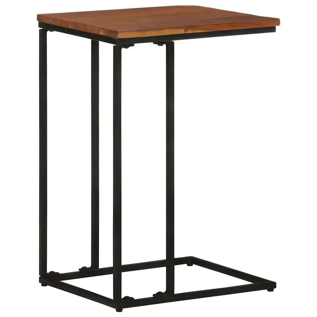 Side Table Wooden Accent Brown 35x45x65cm