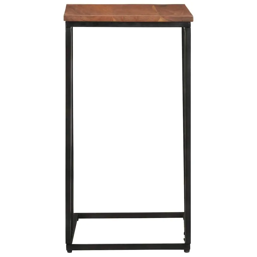 Side Table Wooden Accent Brown 35x45x65cm