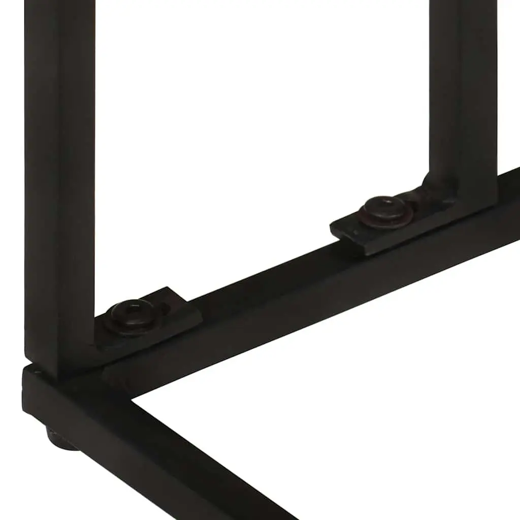 Side Table Wooden Accent Brown 35x45x65cm