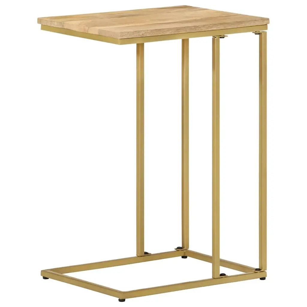 Side Table Solid Mango Wood Brown 35x45x65cm Living Room Accent Furniture End Table