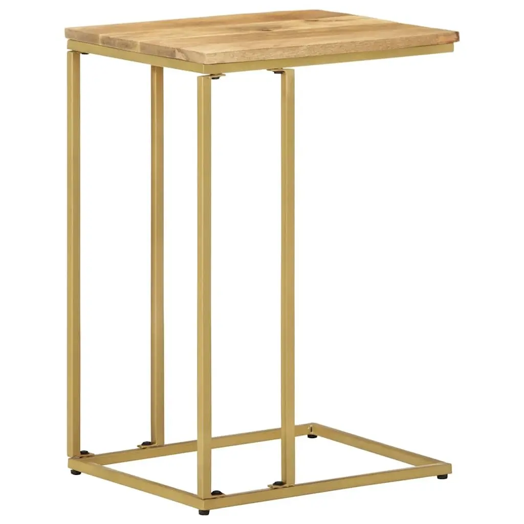 Side Table Solid Mango Wood Brown 35x45x65cm Living Room Accent Furniture End Table