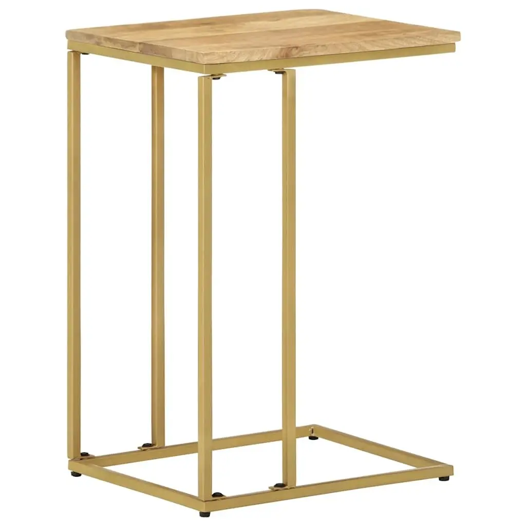 Side Table Solid Mango Wood Brown 35x45x65cm Living Room Accent Furniture End Table
