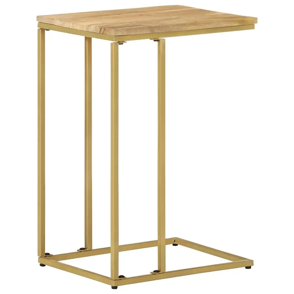 Side Table Solid Mango Wood Brown 35x45x65cm Living Room Accent Furniture End Table