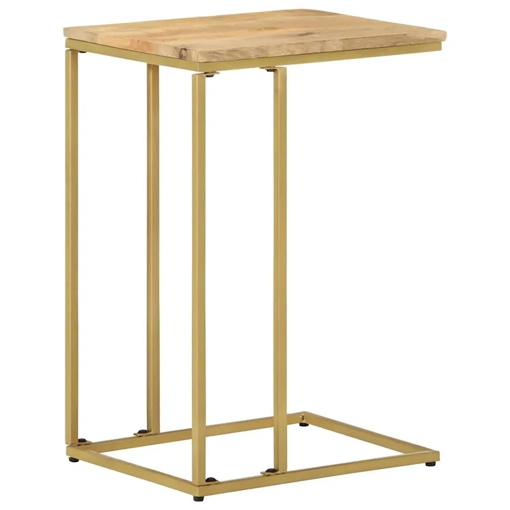 Side Table Solid Mango Wood Brown 35x45x65cm Living Room Accent Furniture End Table