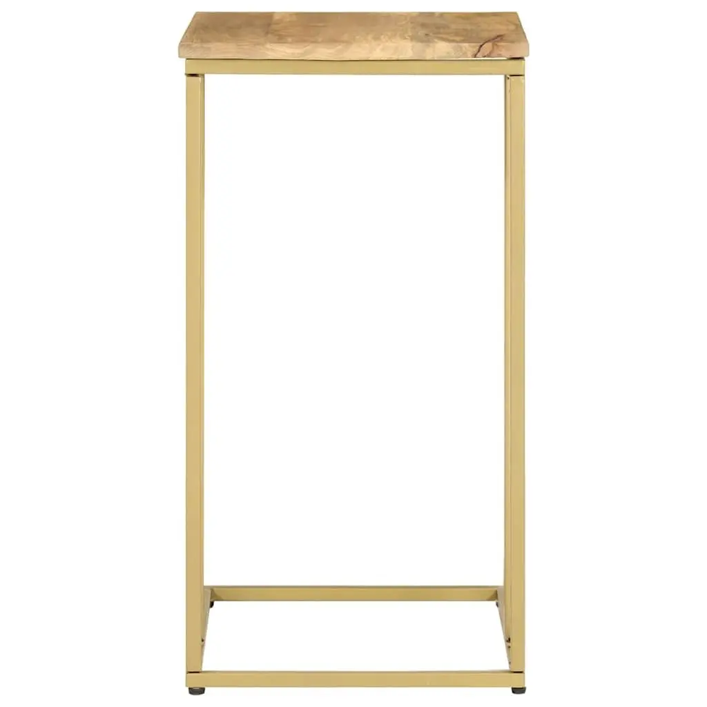 Side Table Solid Mango Wood Brown 35x45x65cm Living Room Accent Furniture End Table