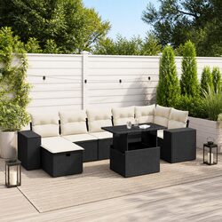 Your New 8-Piece Black Garden Sofa Set Awaits