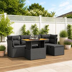 Friendly and Functional 6 Piece Garden Sofa Set