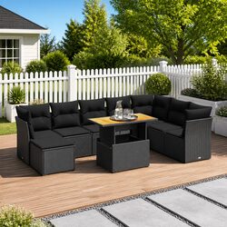 Create Your Outdoor Oasis with This 9 Piece Sofa Set