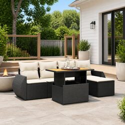 Create Your Ideal Outdoor Retreat with 6-Piece Sofa Set