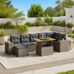 Friendly 8-Piece Garden Sofa Set: Designed for You