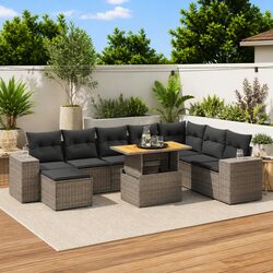 Relax in Style with Our 9 Piece Outdoor Sofa Set