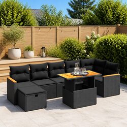Set Up a Cozy Outdoor Space with This 8-Piece Sofa Set