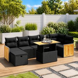 Your Ideal 8-Piece Garden Sofa Set Awaits