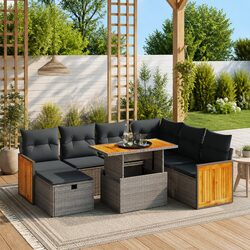 Friendly 8 Piece Modular Sofa Set for Your Outdoor Space