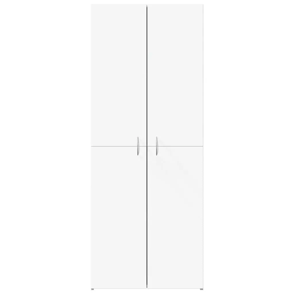 File Cabinet White 4 Compartment Engineered Wood 60W x 32D x 153H cm