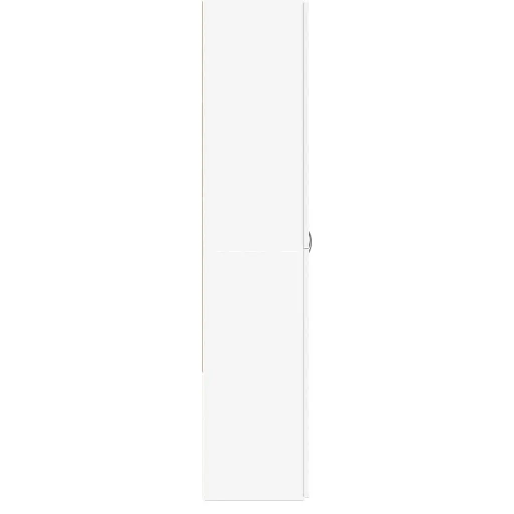 File Cabinet White 4 Compartment Engineered Wood 60W x 32D x 153H cm