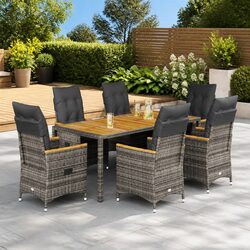 Friendly 7-Piece Outdoor Dining Set with Cushions