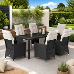 7 Piece Garden Dining Set with Cushions for Your Outdoor Space