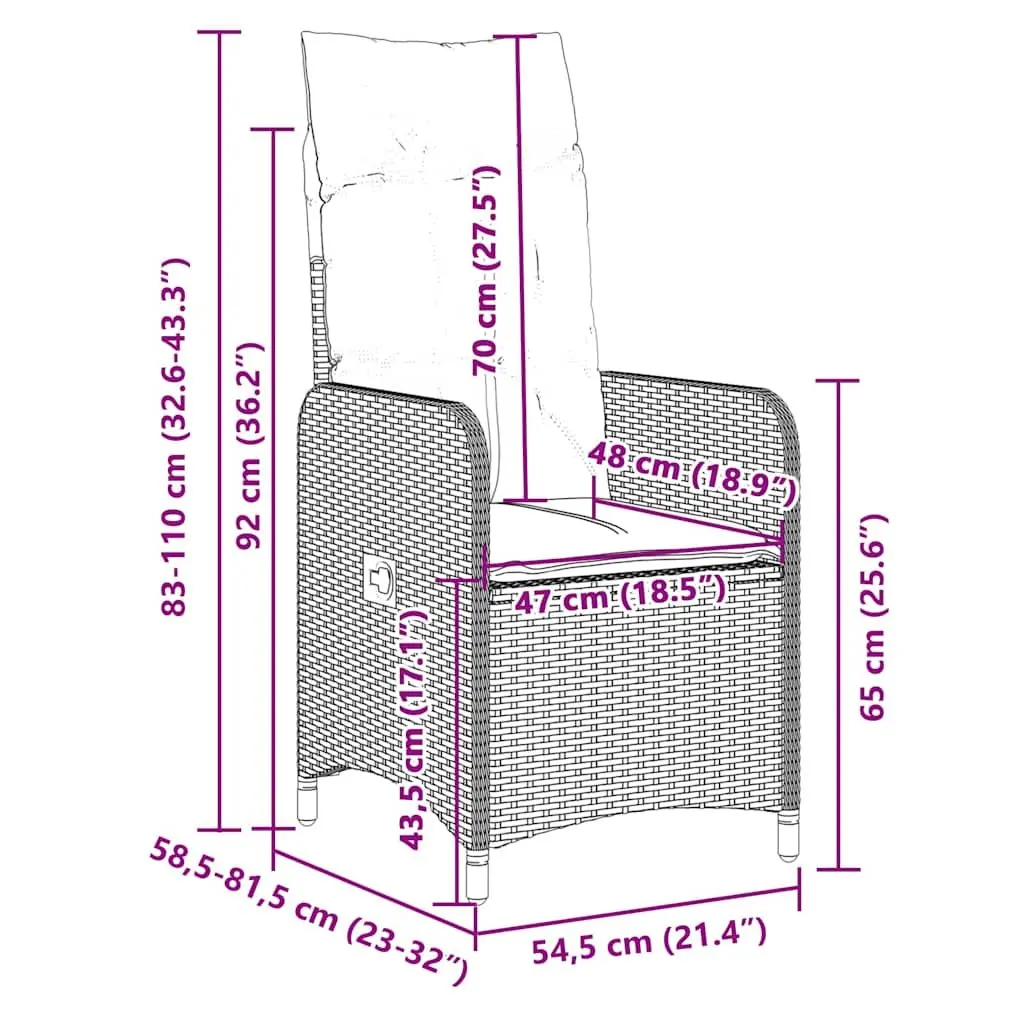 7 Piece Outdoor Bistro Set