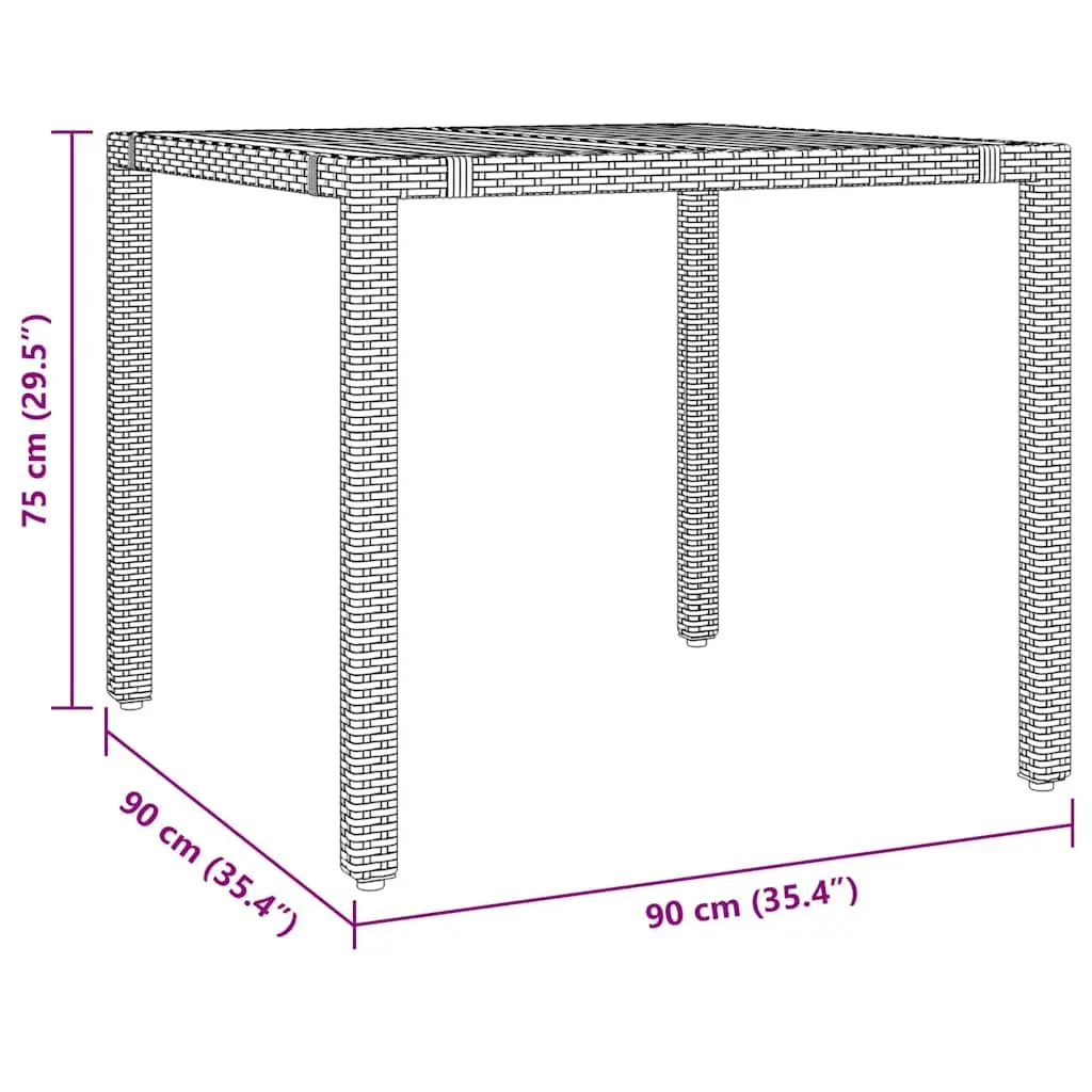 Grey 5-Piece Outdoor Bistro Set Garden Furniture with Cushions Poly Rattan