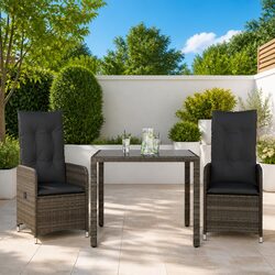 Your Ideal Outdoor Bistro Set: 3-Piece with Cushions