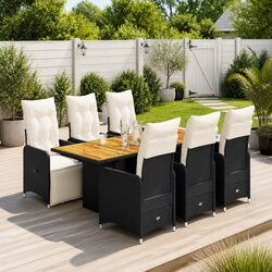 Your Perfect Outdoor Bistro Set: 7-Piece with Cushions