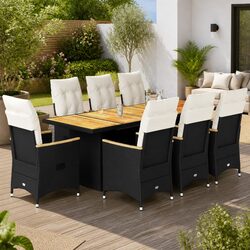 Friendly 9-Piece Garden Bistro Set for Your Outdoor Enjoyment
