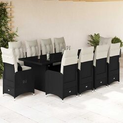 Friendly 11-Piece Outdoor Bistro Set with Cushions