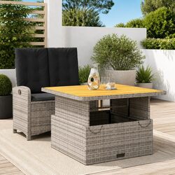 Your New Outdoor Dining Companion: 2-Piece Set in Grey