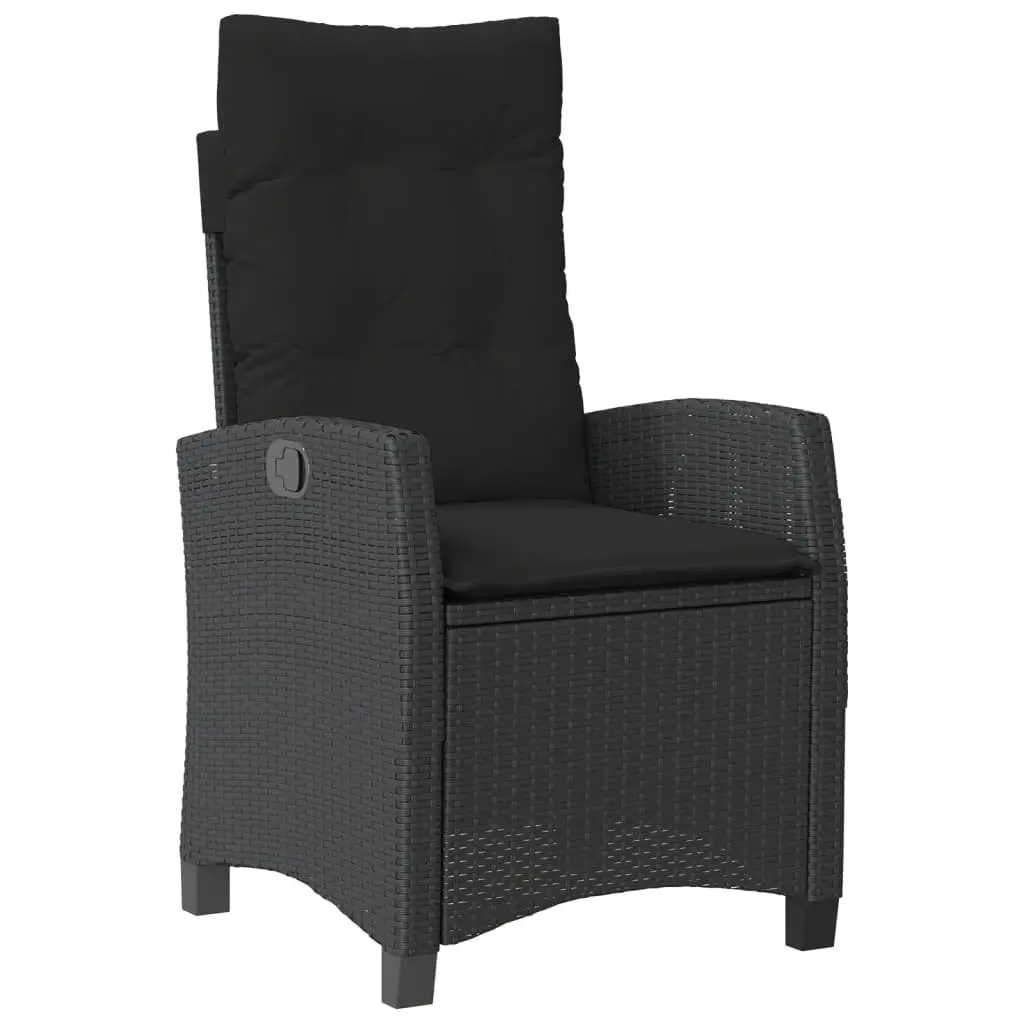 4 Piece Black Dining Set for Outdoor Enjoyment