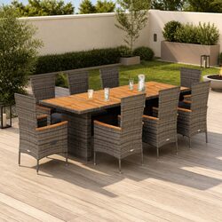 Your New 9-Piece Dining Set for Outdoor Fun