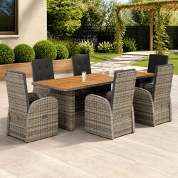 Friendly 7 Piece Garden Dining Set for Your Outdoor Fun