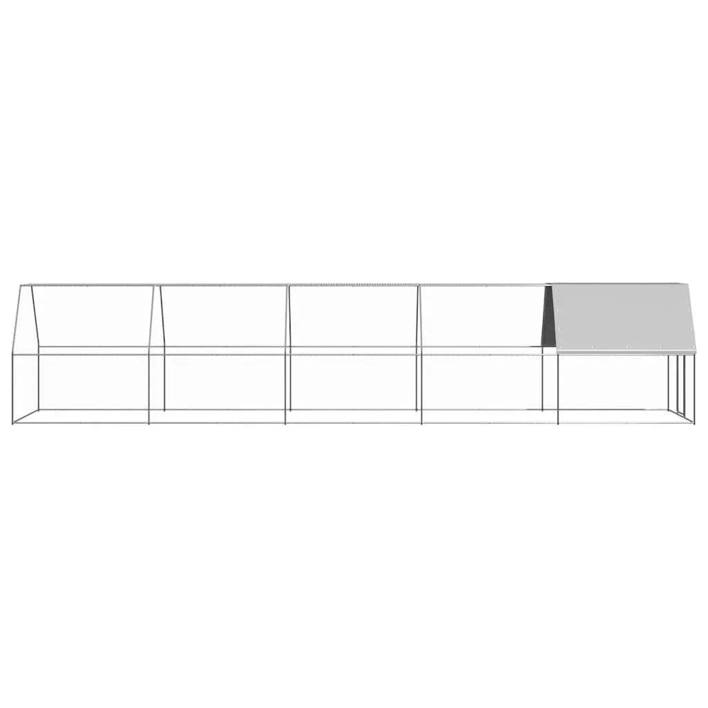 Chicken Cage 2x10x2m for Outdoor Living