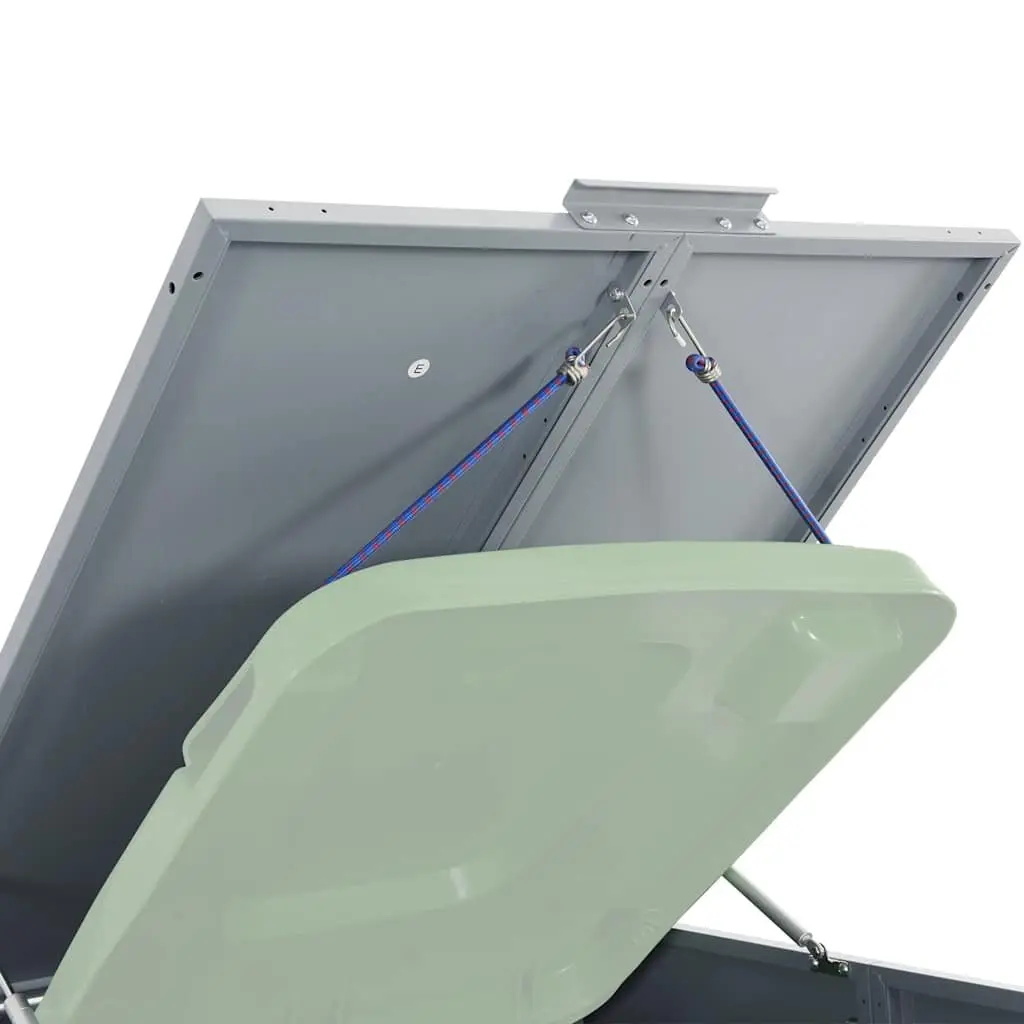 Wheelie Bin Storage Shed Powder-Coated Steel for 3 Garbage Bins