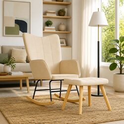 Your New Favorite Rocking Chair with Stool