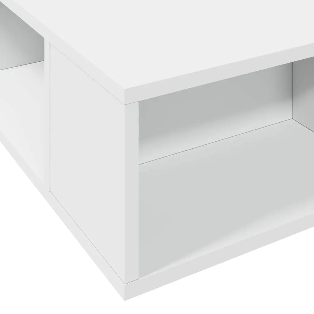 White Bed Frame with Storage Compartments