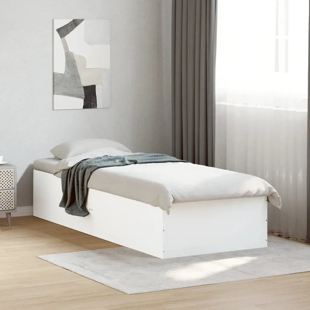 White Bed Frame 90x190 cm