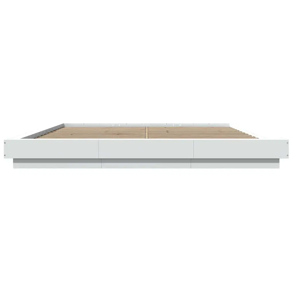 King Bed Frame with RGB LED Lighting