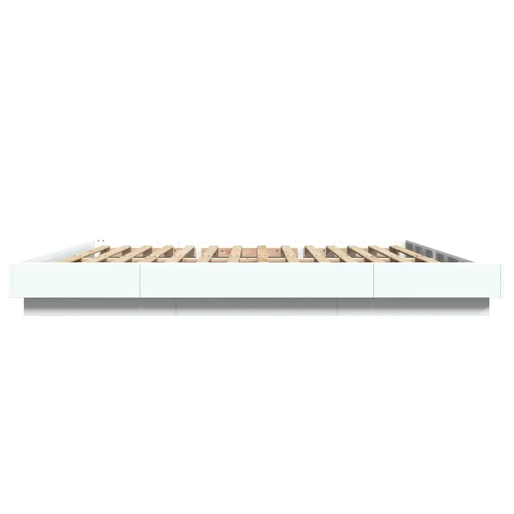 King Bed Frame with RGB LED Lighting