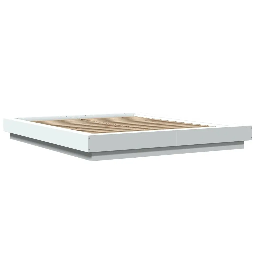 Bed Frame with RGB LED Lights 150x200cm