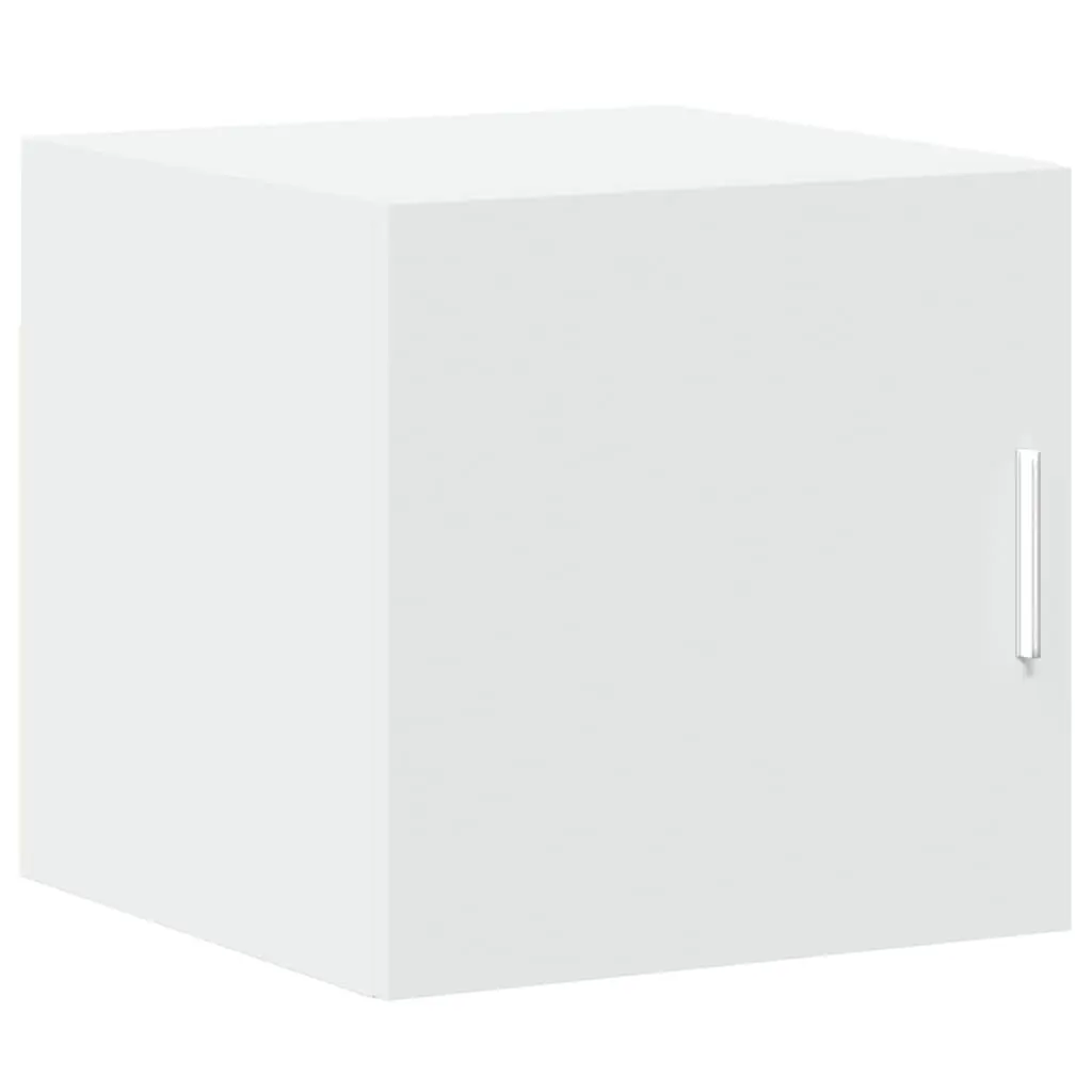 Slim Storage Cabinet White Engineered Wood 40x42.5x225cm Tall Bathroom Bedroom